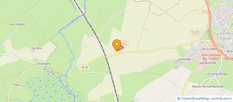 localisation de l'entreprise MADAME ADELE MOREAU  SAINTE-MERE-EGLISE