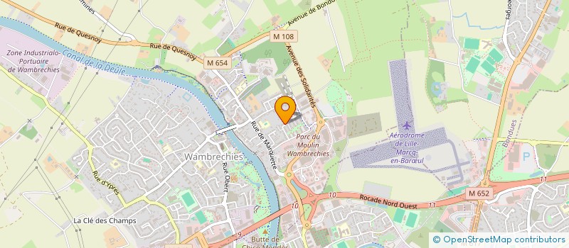 localisation de l'entreprise MADAME ADELE PERRIN  WAMBRECHIES