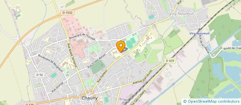 localisation de l'entreprise MADAME ADELE POIRIER à CHAUNY