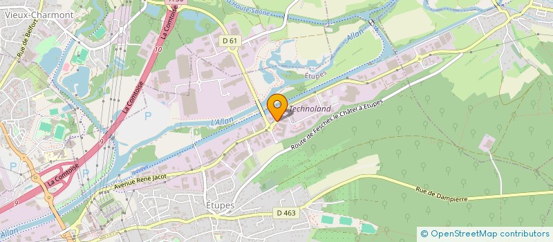 localisation de l'entreprise MADAME ADELE SIEZIEN  ETUPES