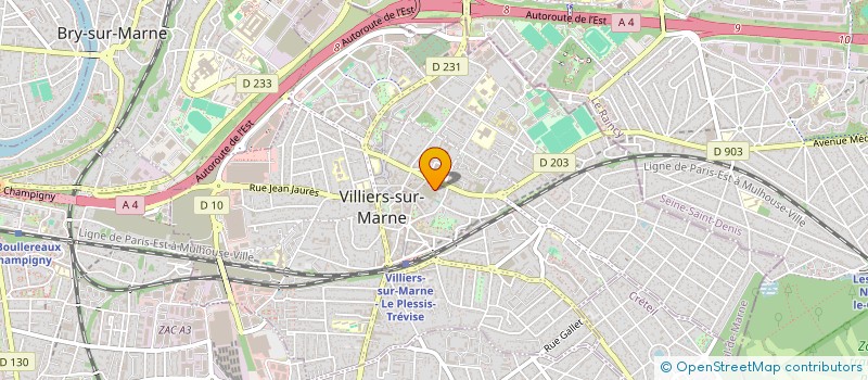 localisation de l'entreprise MADAME ADELE TALLET CINCET à VILLIERS-SUR-MARNE
