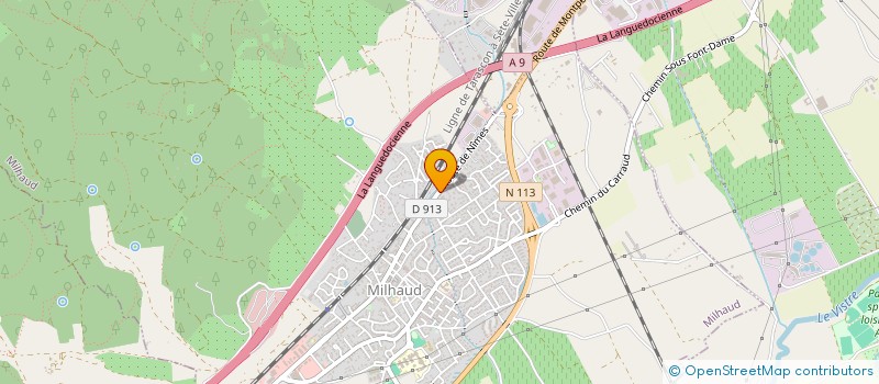 localisation de l'entreprise MADAME ADELE-THERESE RABEZARA  MILHAUD