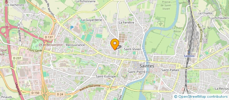 localisation de l'entreprise MADAME ADELE VALLEE  SAINTES