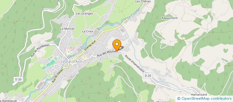 localisation de l'entreprise MADAME ADELHEID GURY  LE VAL-D'AJOL