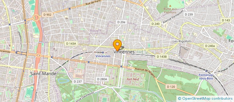 localisation de l'entreprise MADAME ADELIA CAILLEUX à VINCENNES