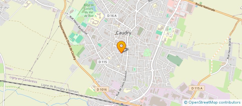 localisation de l'entreprise MADAME ADELIE BELVERGE  CAUDRY