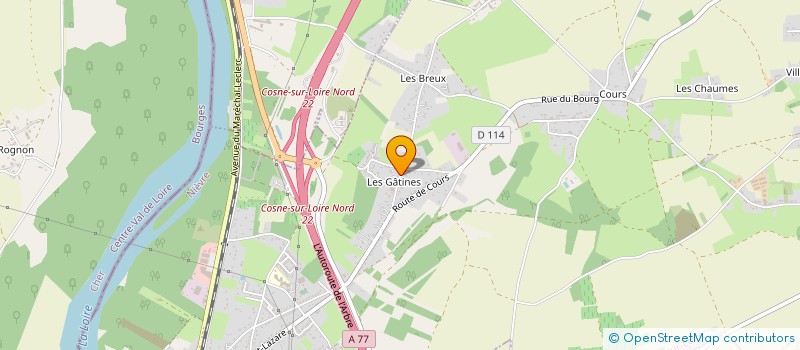 localisation de l'entreprise MADAME ADELIE MAUX à COSNE-COURS-SUR-LOIRE