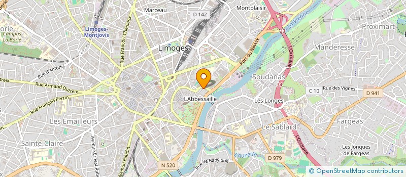 localisation de l'entreprise MADAME ADELIE SAUNIER à LIMOGES