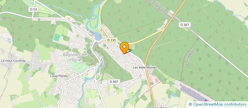localisation de l'entreprise MADAME ADELIE VERAQUIN à BAGNOLES-DE-L'ORNE-NORMANDIE