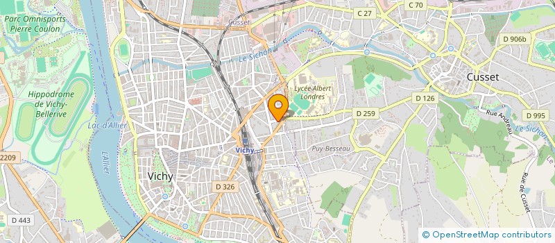 localisation de l'entreprise MADAME ADELINA PEREIRA à VICHY