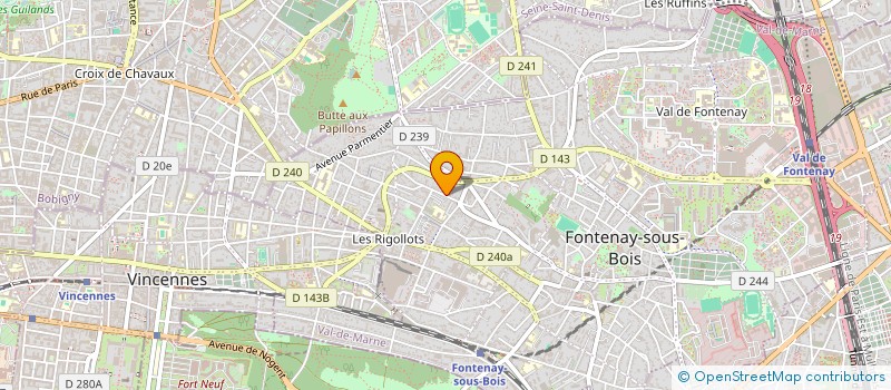 localisation de l'entreprise MADAME ADELINA RODRIGUEZ à FONTENAY SOUS BOIS