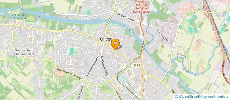 localisation de l'entreprise MADAME ADELINA TRITSCH à OLIVET
