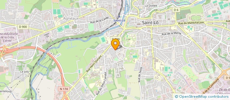 localisation de l'entreprise MADAME ADELINE ACHER  SAINT-LO