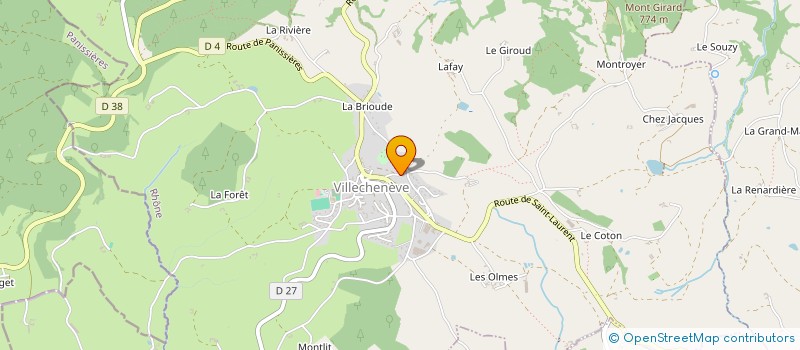 localisation de l'entreprise MADAME ADELINE ADELINE CHERBLANC  VILLECHENEVE