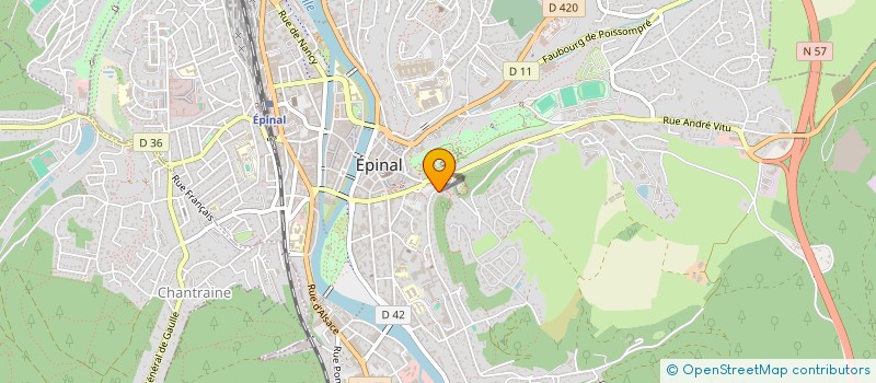 localisation de l'entreprise MADAME ADELINE AFONSO  EPINAL