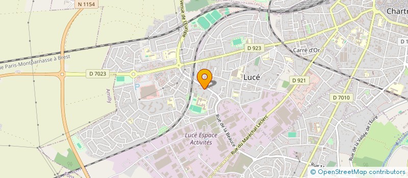 localisation de l'entreprise MADAME ADELINE AUBERT à LUCE