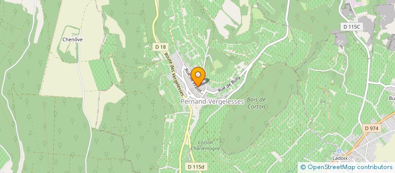 localisation de l'entreprise MADAME ADELINE BARON  PERNAND-VERGELESSES