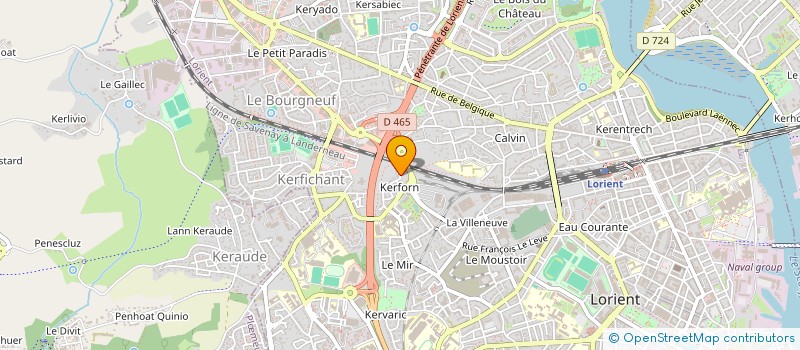 localisation de l'entreprise MADAME ADELINE BASRALIAN  LORIENT