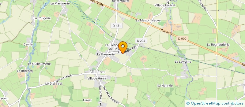 localisation de l'entreprise MADAME ADELINE BAUDRE à MILLIERES