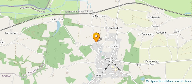 localisation de l'entreprise MADAME ADELINE BAUTHAMY  AVESSAC