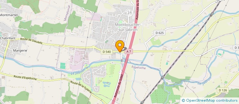 localisation de l'entreprise MADAME ADELINE BAZAN  MONTBOUCHER-SUR-JABRON