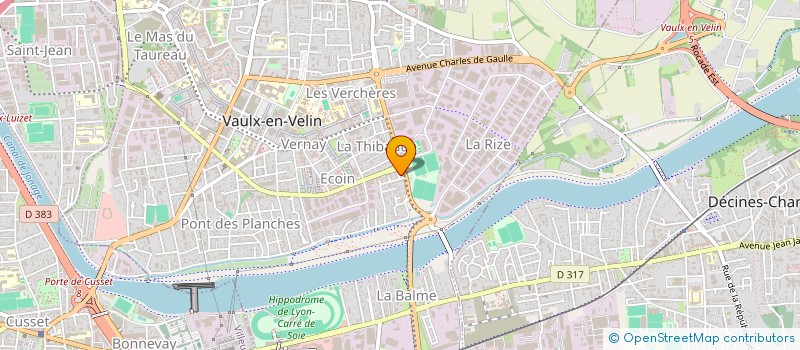 localisation de l'entreprise MADAME ADELINE BECH  VAULX-EN-VELIN