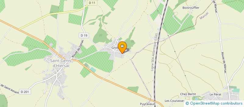 localisation de l'entreprise MADAME ADELINE BEGUIER à SAINT-GENIS-D'HIERSAC