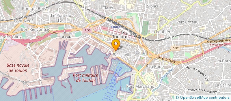 localisation de l'entreprise MADAME ADELINE BEINER  TOULON