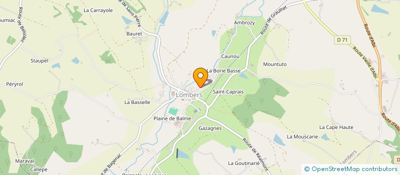 localisation de l'entreprise MADAME ADELINE BENNE  LOMBERS