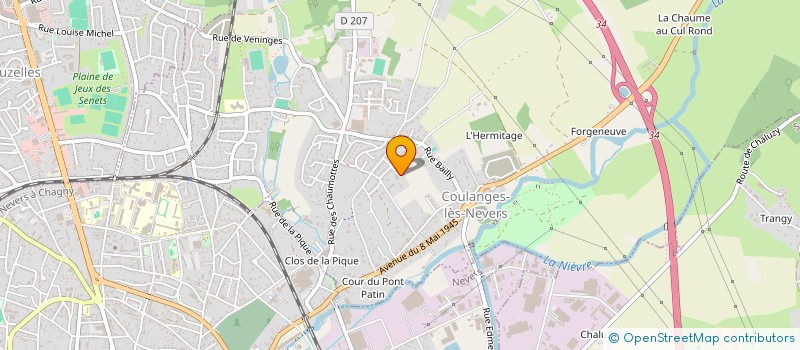 localisation de l'entreprise MADAME ADELINE BERNARD  COULANGES-LES-NEVERS