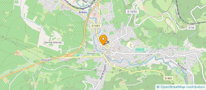 localisation de l'entreprise MADAME ADELINE BERTRAND à ARBOIS