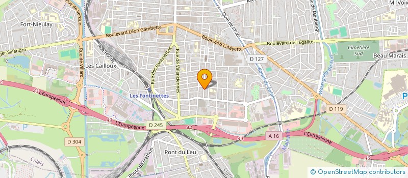 localisation de l'entreprise MADAME ADELINE BEYAERT  CALAIS