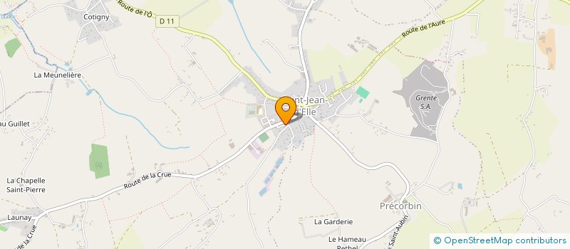 localisation de l'entreprise MADAME ADELINE BIARD  SAINT-JEAN-D'ELLE