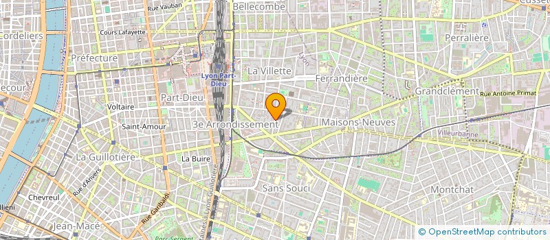 localisation de l'entreprise MADAME ADELINE BIDON à LYON