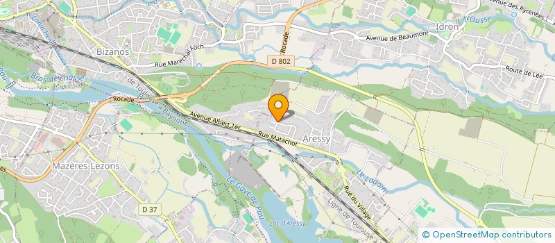 localisation de l'entreprise MADAME ADELINE BIGEYRE  ARESSY