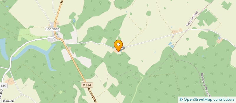 localisation de l'entreprise MADAME ADELINE BISSON  VIEVY-LE-RAYE