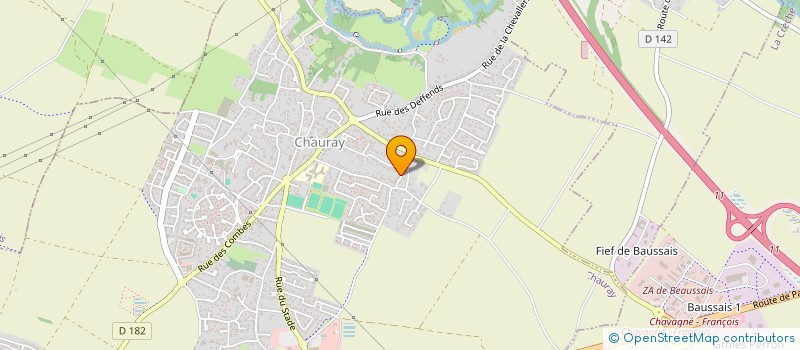 localisation de l'entreprise MADAME ADELINE BITAUDEAU  CHAURAY