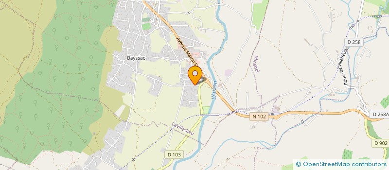 localisation de l'entreprise MADAME ADELINE BLACHON  LAVILLEDIEU