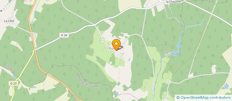 localisation de l'entreprise MADAME ADELINE BLAIS  DIGNAC