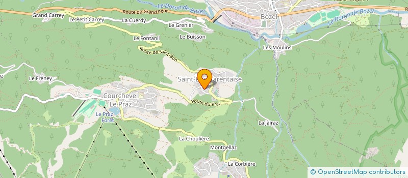 localisation de l'entreprise MADAME ADELINE BLANC à COURCHEVEL