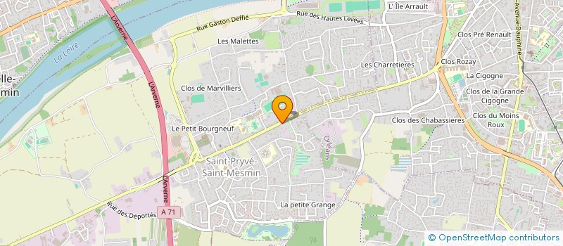 localisation de l'entreprise MADAME ADELINE BLANCHARD à SAINT-PRYVE-SAINT-MESMIN