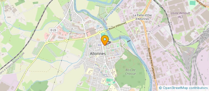 localisation de l'entreprise MADAME ADELINE BLANCHET  ALLONNES