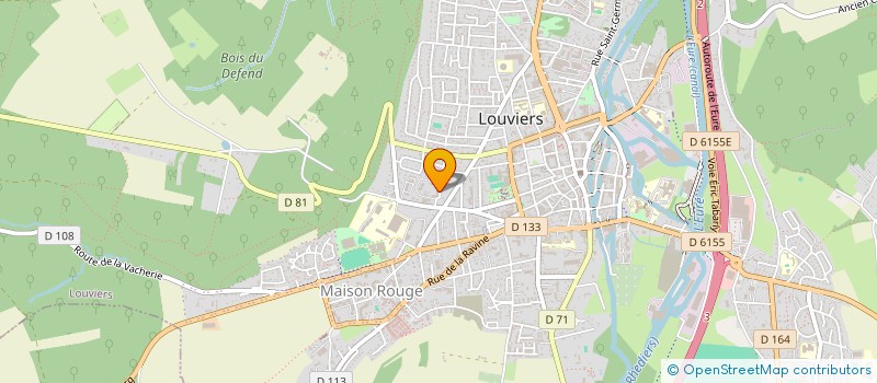 localisation de l'entreprise MADAME ADELINE BLONDEAU  LOUVIERS