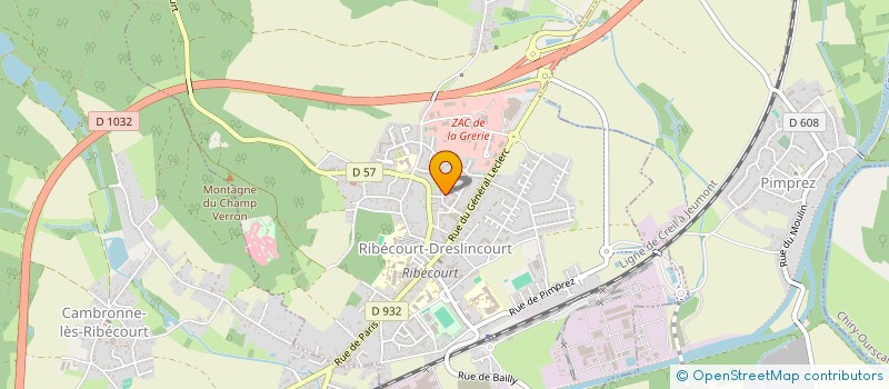 localisation de l'entreprise MADAME ADELINE BLONDEL  RIBECOURT-DRESLINCOURT