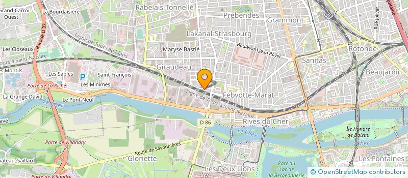 localisation de l'entreprise MADAME ADELINE BLOUET  TOURS