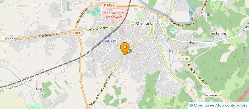 localisation de l'entreprise MADAME ADELINE BOISSERIE à MUSSIDAN