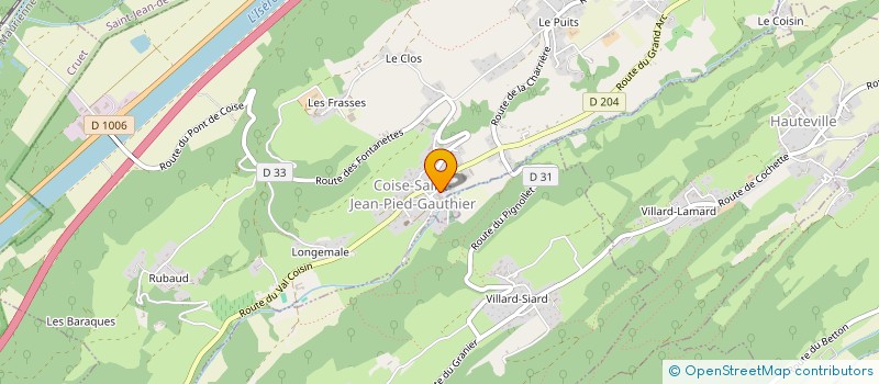 localisation de l'entreprise MADAME ADELINE BOLLET- -SADRIN  COISE-SAINT-JEAN-PIED-GAUTHIER