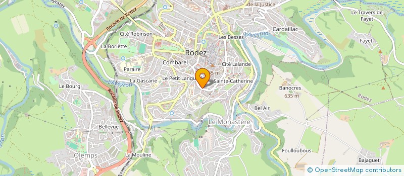 localisation de l'entreprise MADAME ADELINE BONAL à RODEZ
