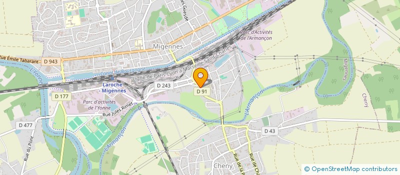 localisation de l'entreprise MADAME ADELINE BONMARCHAND  MIGENNES