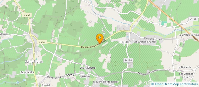 localisation de l'entreprise MADAME ADELINE BOSSUET à TEUILLAC